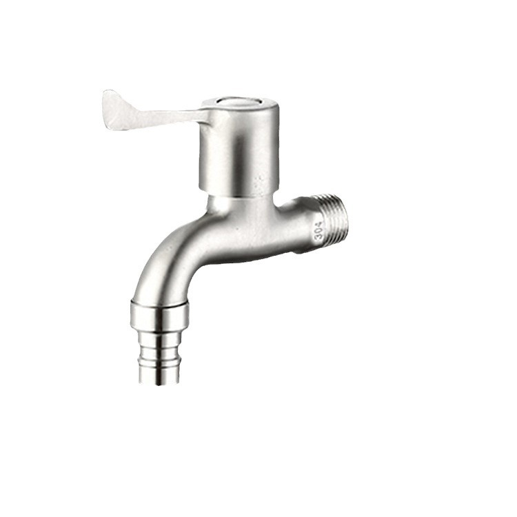 Stainless steel faucet, 4-point household mop sink, extended outdoor anti-freezing and anti-cracking quick-opening 304 washing machine faucet Item Picture