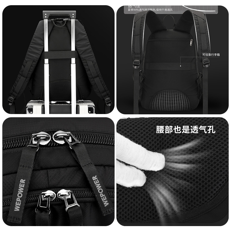 WEPOWER's new men's water-resistant, trendy and simple backpack is a fashionable, business-friendly and lightweight computer backpack Application Scenario