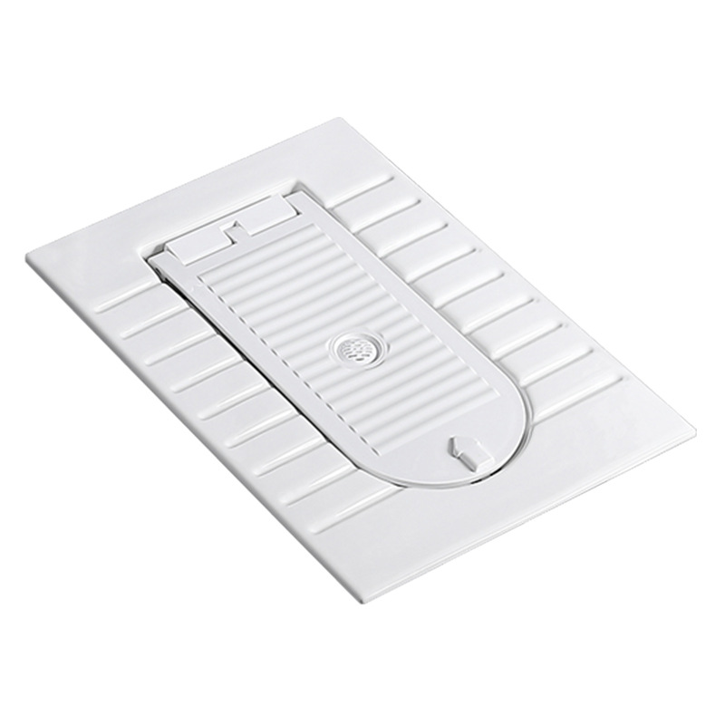 Ceramic integrated squat toilet with cover, anti-odor toilet with flush tank, combined household bathroom, water trap squat toilet Item Picture