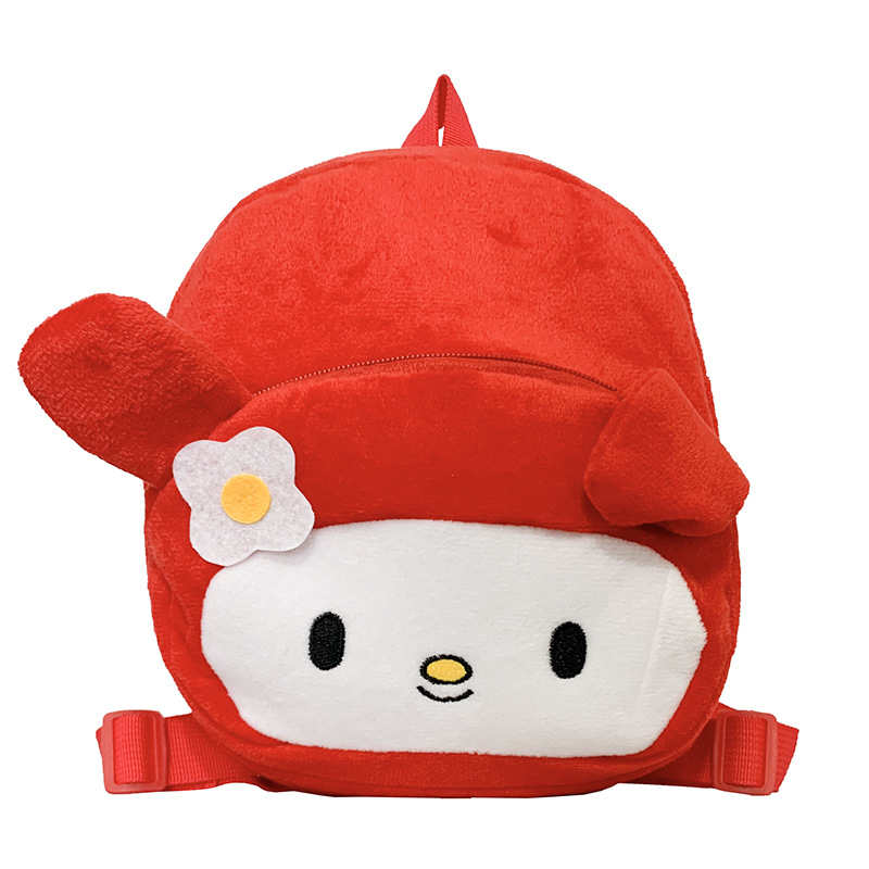 1-2-3 years old children's backpacks, cartoon plush small schoolbags, cute early education kindergarten backpacks for boys and girls Item Picture