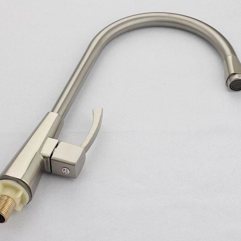 Export 304 stainless steel surface, brass valve core, single cooling faucet, washbasin, countertop basin, kitchen sink faucet Application Scenario
