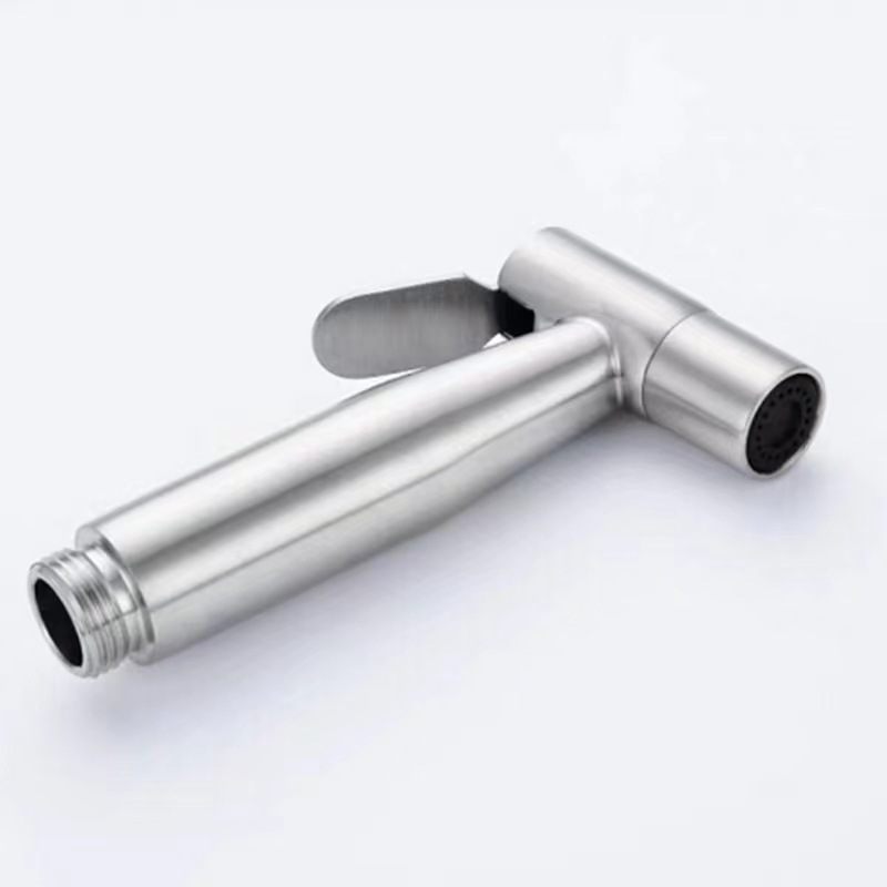 Wholesale 304 stainless steel women's washers, toilet spray gun sets, cleaning flushers, blister packaging nozzles, three-piece sets Item Picture