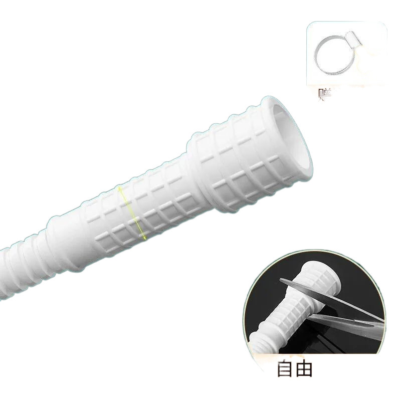 Household faucet hose, semi-automatic washing machine water inlet pipe extension, air conditioner drain pipe plastic pipe Item Picture