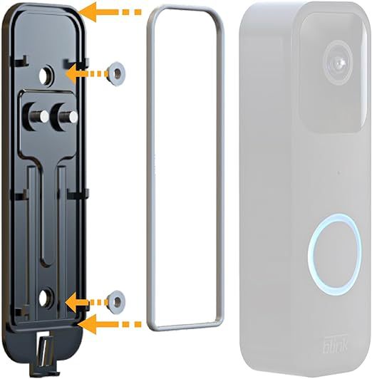 It is suitable for the back panel of the blink baseplate video doorbell with a card reader Specification drawing