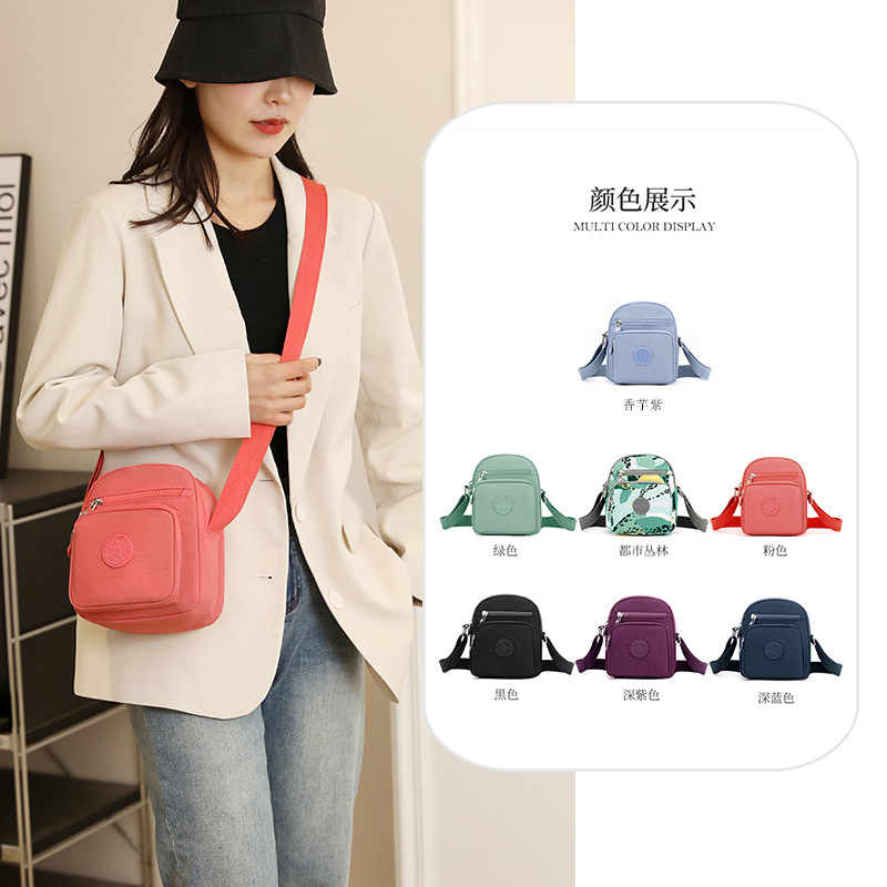 New women's casual Oxford fabric lightweight single-shoulder bag, fashionable and simple, multi-color crossbody bag, large-capacity travel bag full figure
