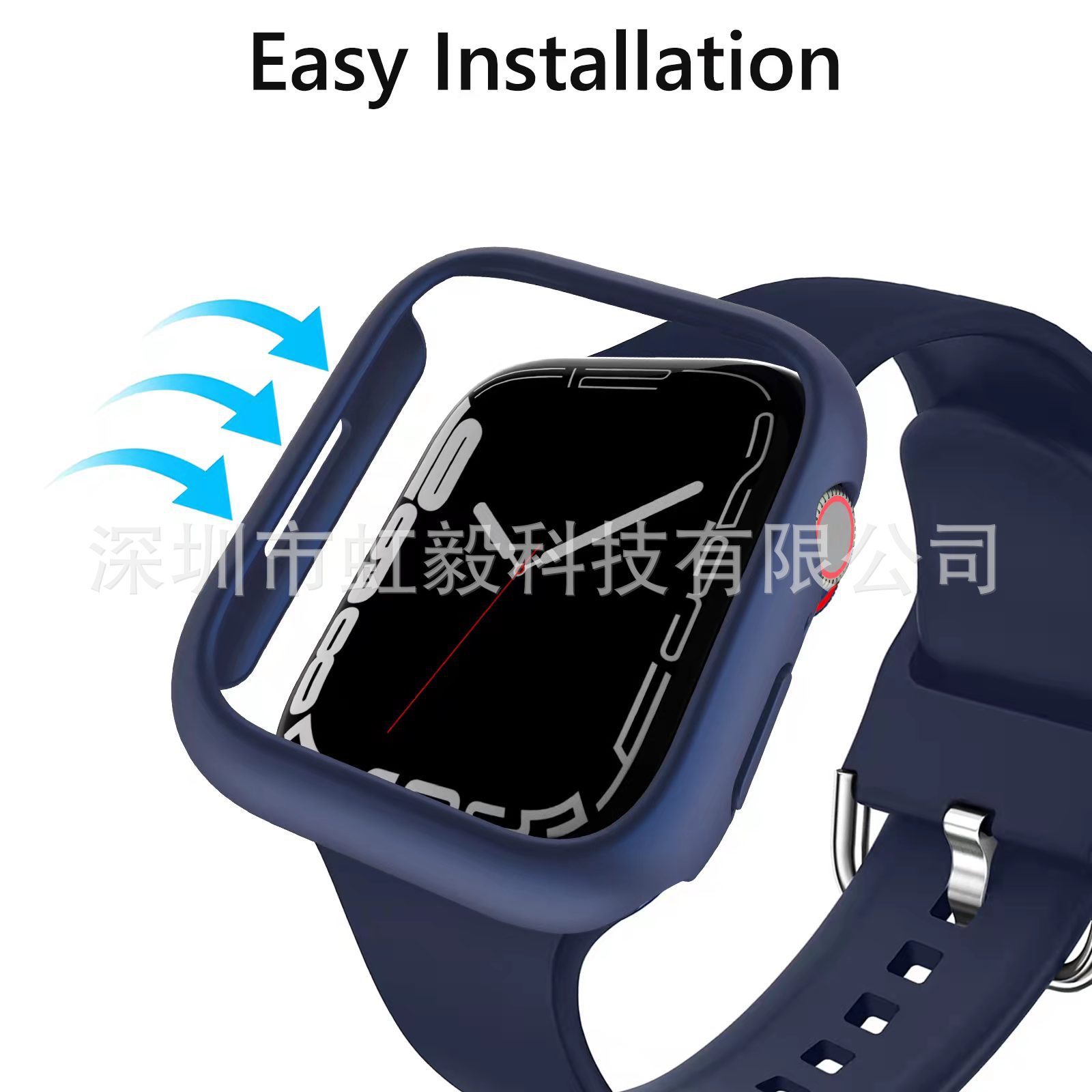 Available in stock for AppleWatch SE-Series10. Scratch-resistant, oil-sprayed, hollowed-out PC frame for cross-border use Specification drawing
