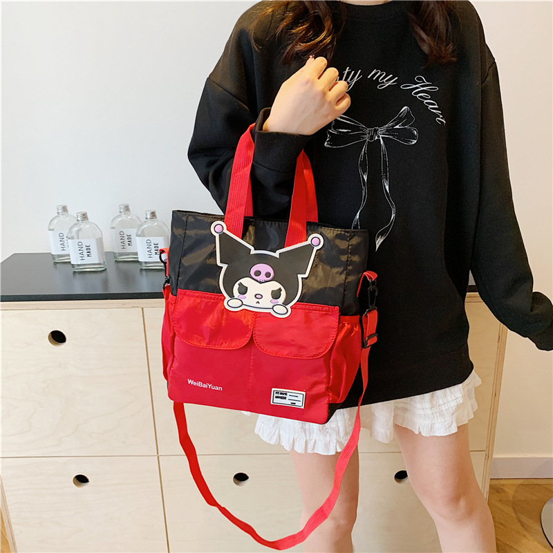 A new, versatile, large-capacity single-shoulder crossbody bag with a cute and girlish heart for student tutoring in the Korean version of Instagram full figure