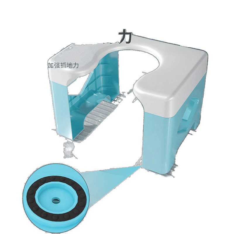 Squat toilet to sitting toilet chair, household squat toilet, folding toilet, simple seat frame, pregnant women and the elderly toilet stool wholesale Item Picture