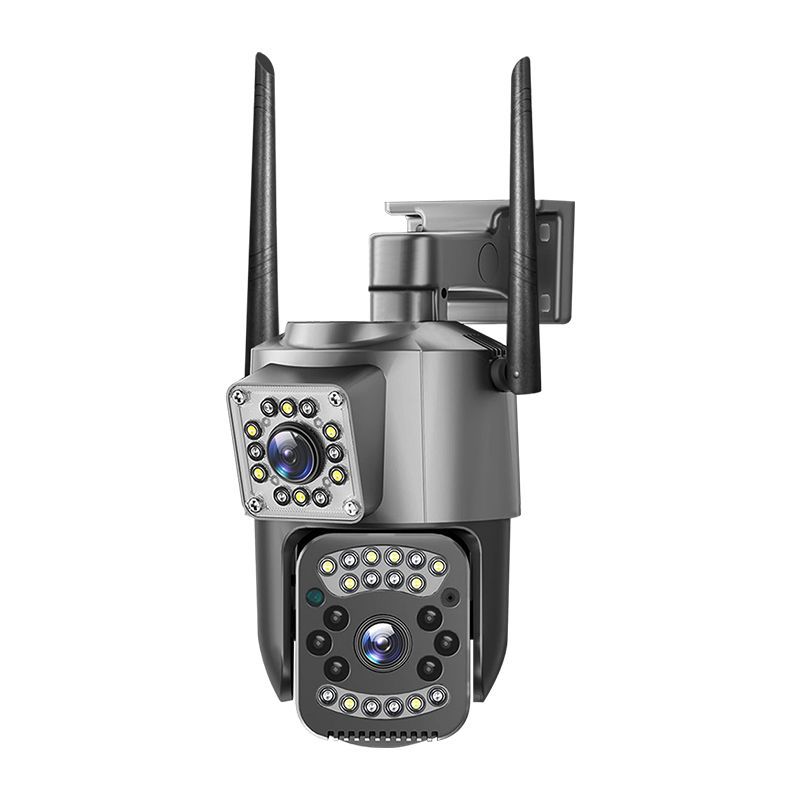 WIFI dual-lens dual-screen surveillance camera, mobile phone remote 360-degree high-definition camera, Dual lens Item Picture