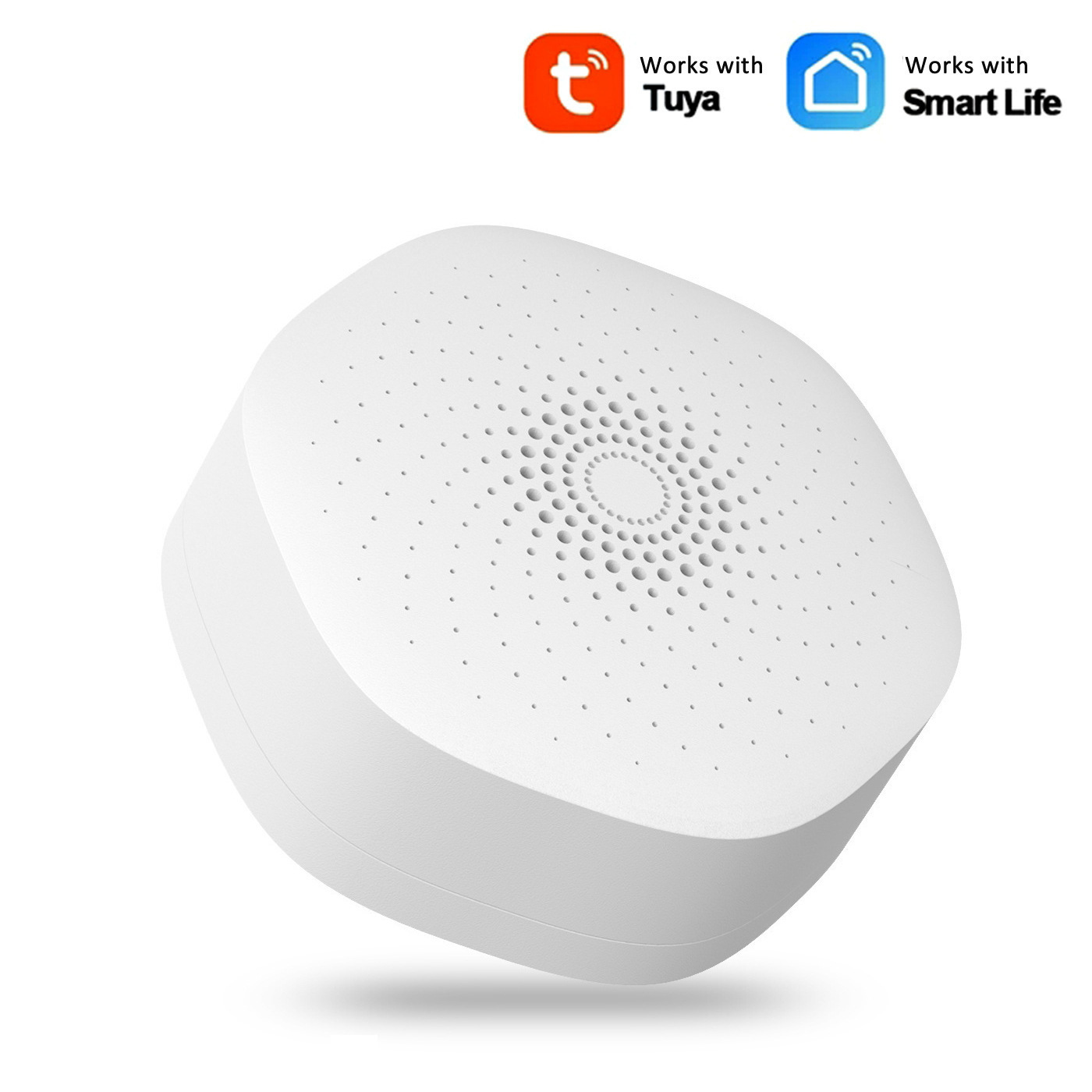 The Tuya WIFI smart linkage sound and light alarm supports remote control via mobile phone and intelligent scene control full figure