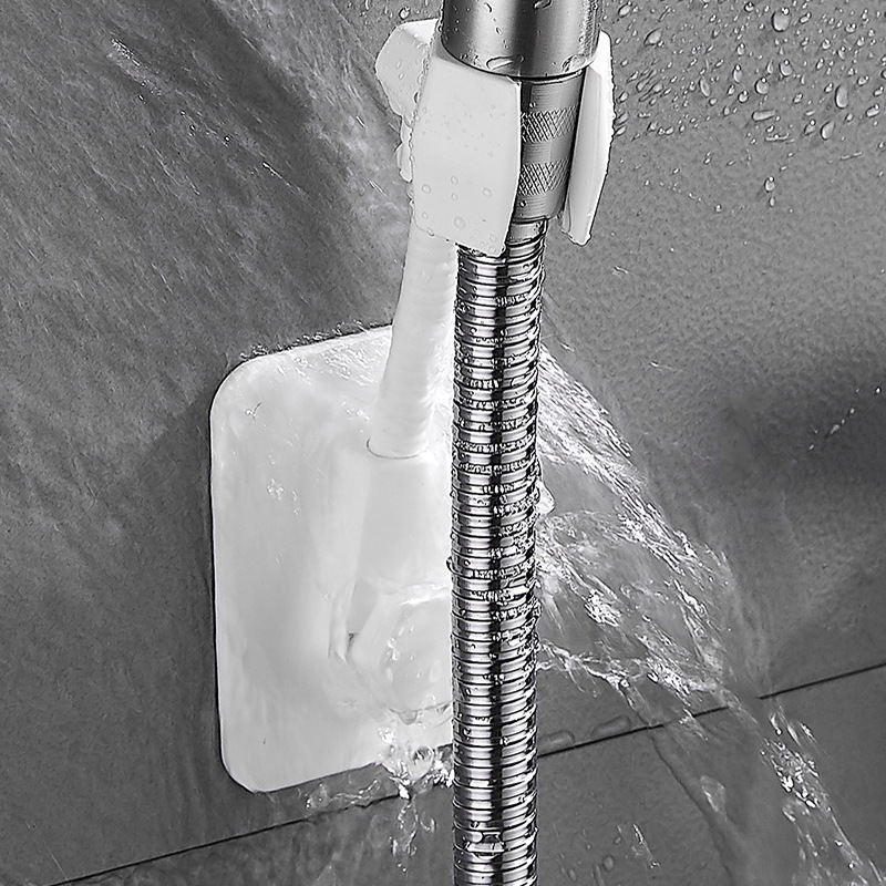 Cross-border no-drilling fixed base showerhead, adjustable rain shower bathroom showerhead accessories, shower head stand details Picture