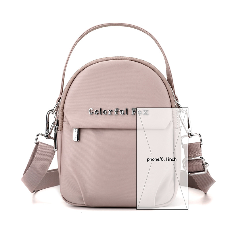 Colorful Fox Ladies' bag, Korean style fashion trend multi-layered single-shoulder bag, simple phone key case, crossbody bag Item Picture