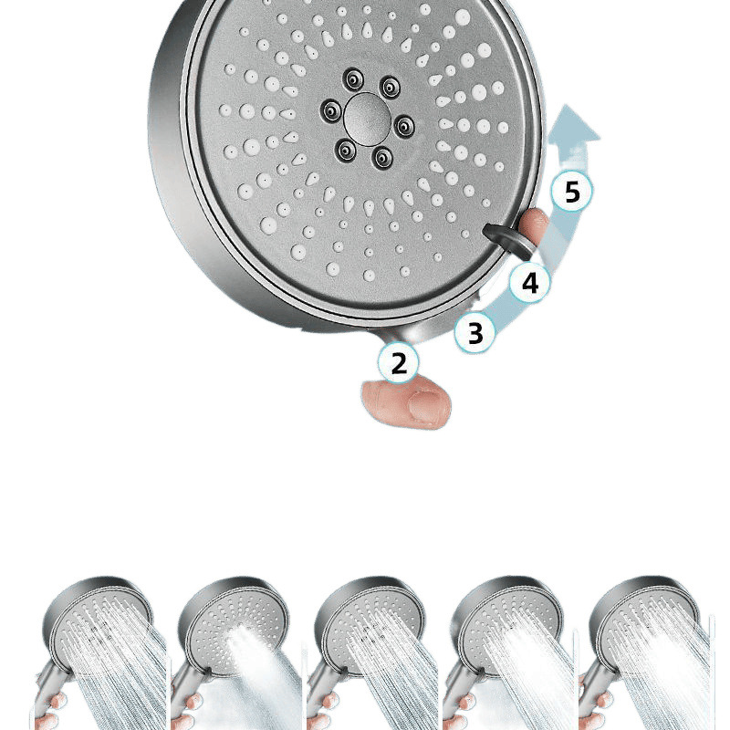 Pressurized showerhead, large water output, bathroom water heater, showerhead set, household shower head, free shipping Item Picture