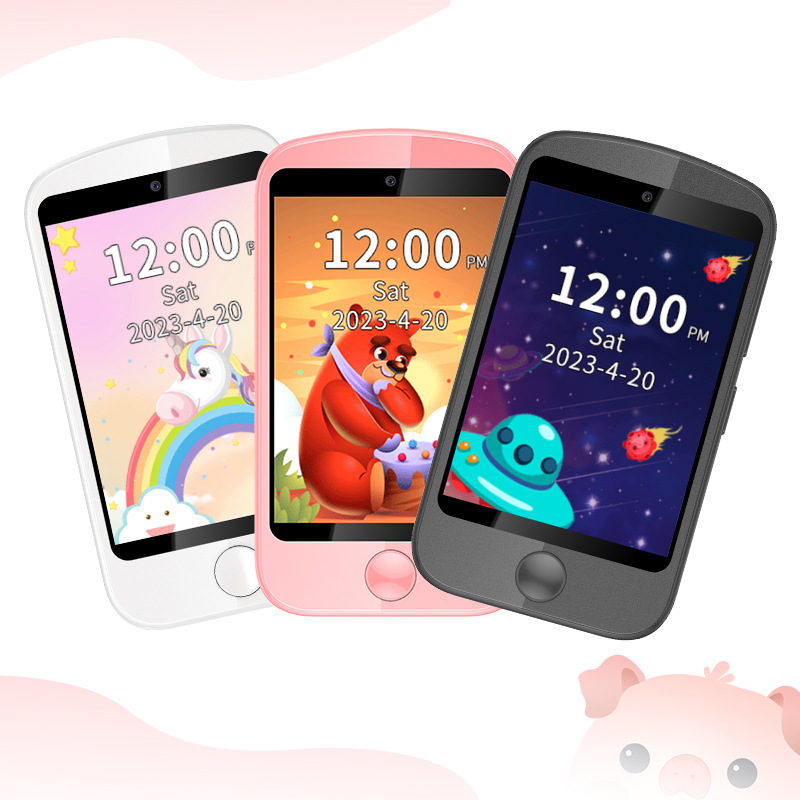 Cross-border children's handheld phone smartwatches, multiple educational play children's wristbands, positioning handheld smart phone source factory Item Picture