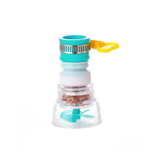 Highly recommended 360° rotating splash-proof filter, household universal shower head, wholesale household bath comfort universal tube Specification drawing