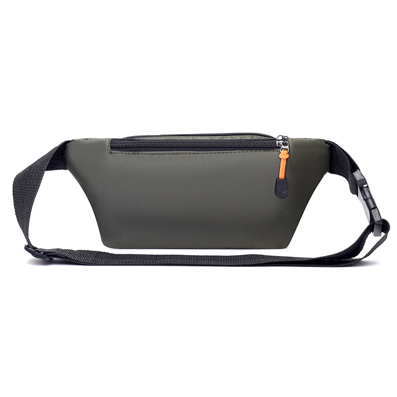 New waterproof waist bag for men, casual, simple, large-capacity cash register change crossbody bag, versatile, trendy and sporty chest bag Item Picture