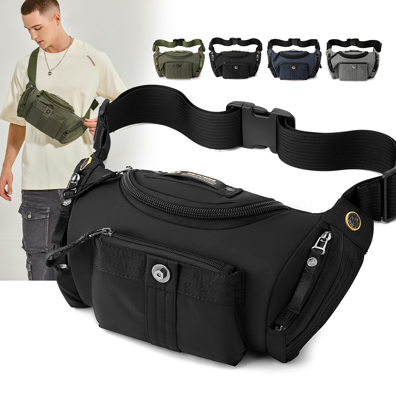 WEPOWER's new outdoor sports multi-functional chest bag, casual and fashionable single-shoulder crossbody bag, and casual portable waist bag full figure