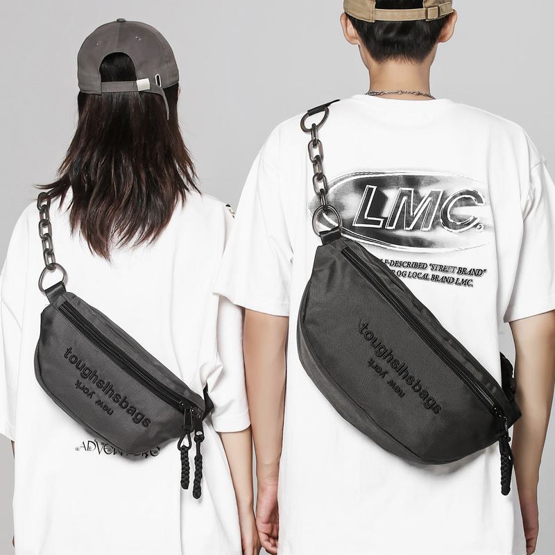 WEPOWER's new Korean version crossbody bag, a large-capacity, flexible crossbody backpack, and an outdoor water-resistant sports chest bag Specification drawing