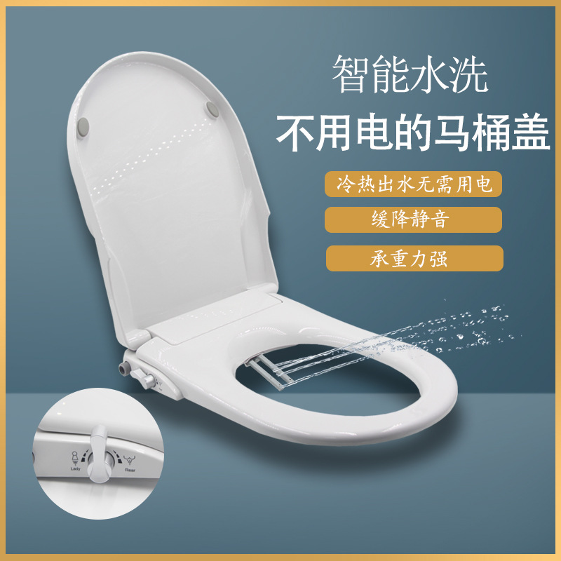 Wholesale of light smart toilet seat covers that do not require electricity. Smart toilet integrated household bidet full figure