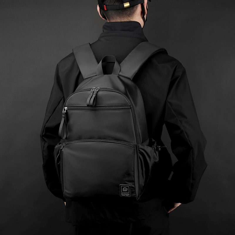 WEPOWER's new men's large-capacity backpack, business computer bag, college student schoolbag and travel backpack Specification drawing
