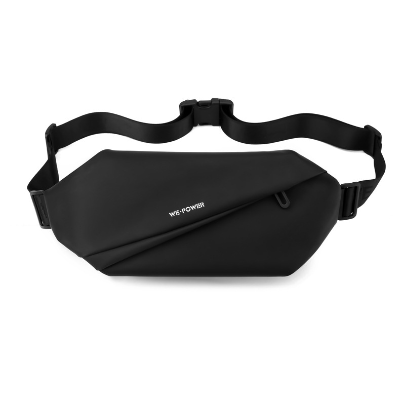 Wepower's new trendy men's chest bag, water-resistant single-shoulder crossbody bag and magnetic buckle waist bag Item Picture