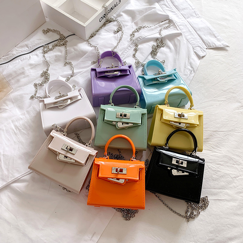 2025 New jelly bag, cute mini bag opening, red envelope, versatile chain children's bag, single-shoulder crossbody small bag full figure