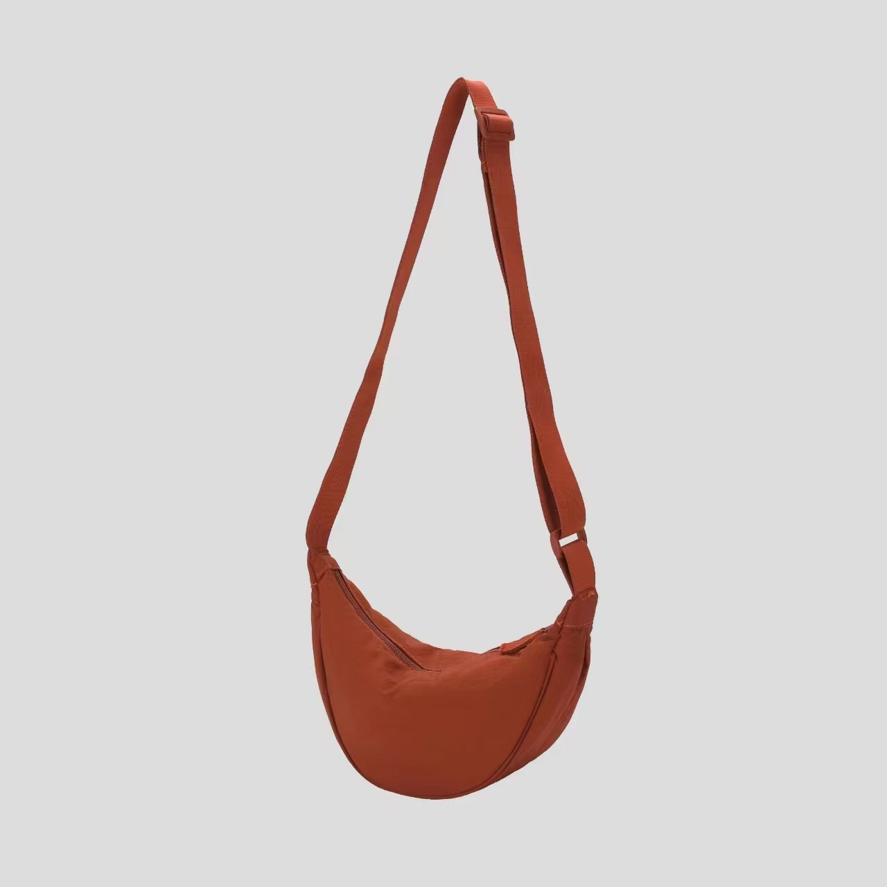 New women's crossbody bag, Xiaohongshu nylon dumpling bag, student single-shoulder bag, trendy, casual and high-end small cloth bag Specification drawing