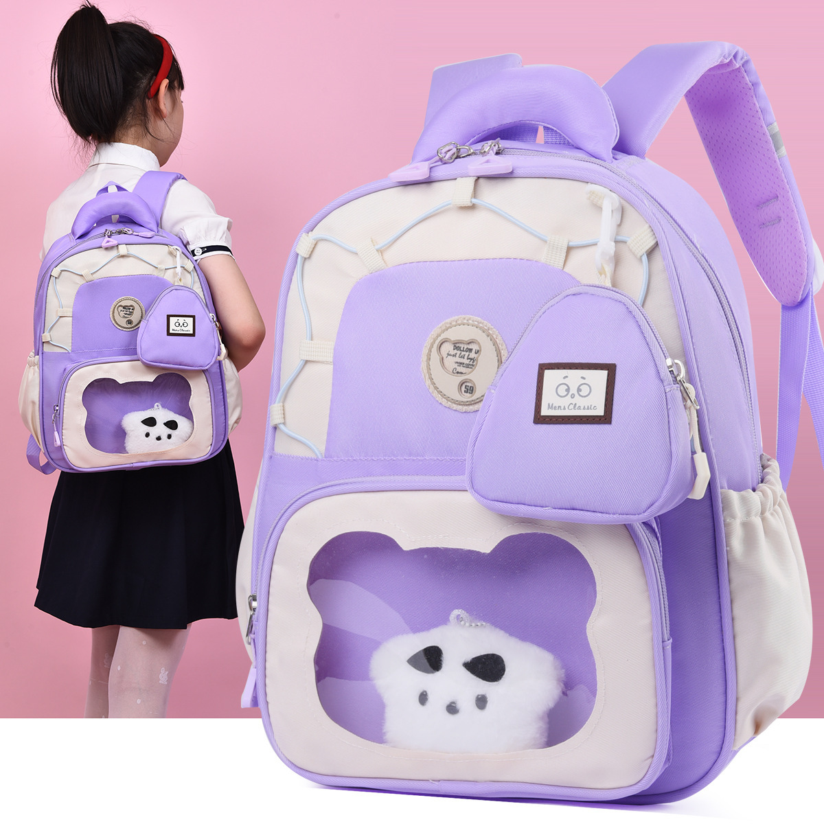 Kindergarten schoolbags, cartoon children's backpacks for the middle and senior classes, fashionable and versatile pain bags, travel bags for boys and girls in the preschool class Application Scenario