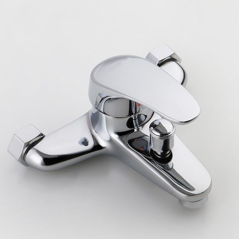Jishiduo three-in-one faucet, cold and hot all-copper bathtub faucet, shower faucet, water heater mixing valve, shower head faucet Specification drawing