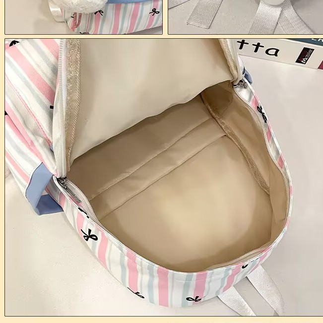 High appearance level cartoon small schoolbag for girls, new Spring 2025 lightweight small backpack, simple backpack for junior and senior high school students details Picture