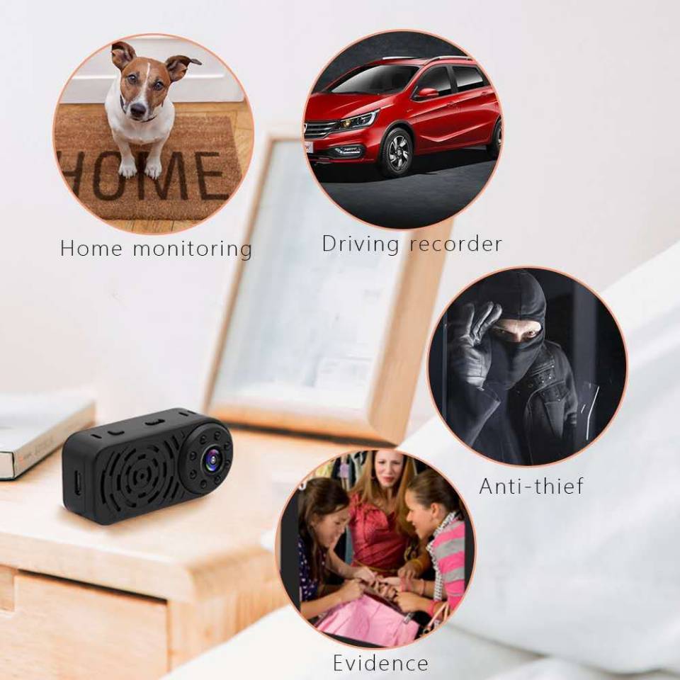 Cross-border surveillance camera monitor, home 4K night vision action camera, conference pen, recorder, dust-proof Application Scenario