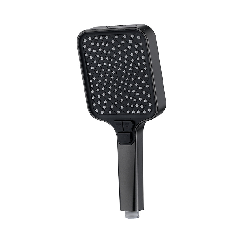 Shower head, large shower head, square hand-held shower head, bathroom, bath button adjustment, with spray gun for water output Item Picture
