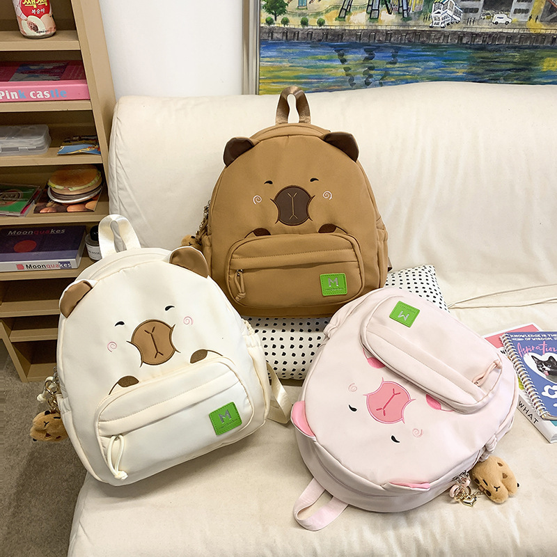 A cute, individualistic, trendy and simple backpack for female college students in the spring of 2025, with a large capacity for casual wear details Picture