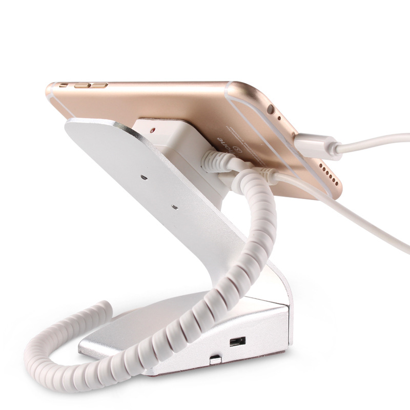 The mobile phone anti-theft display stand is suitable for the charging alarm of Xiaomi, Huawei and VIVO experience cabinets Specification drawing