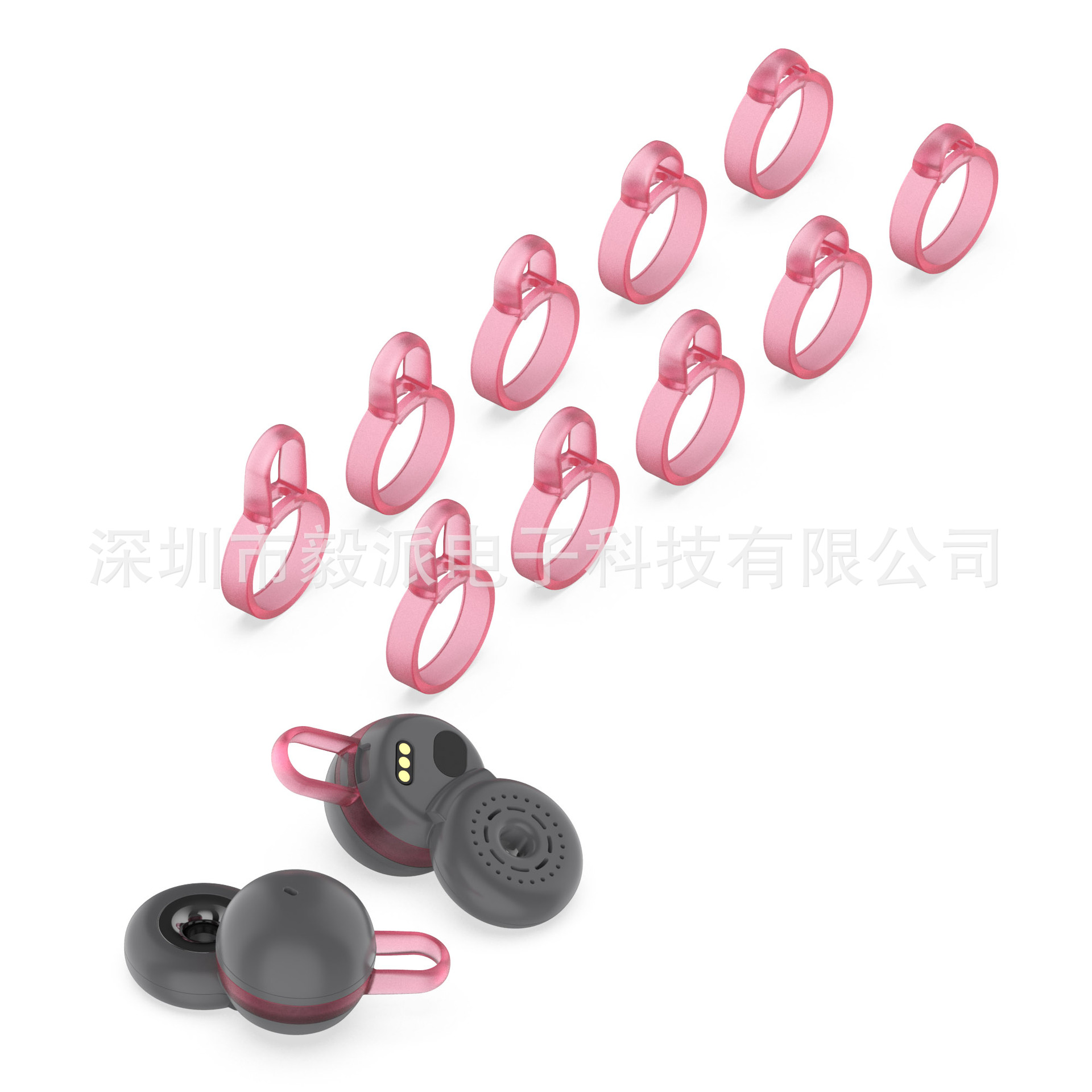 This is a protective case and anti-loss stand for SONY Sony-LinkBuds WF-L900 Bluetooth headphones Specification drawing