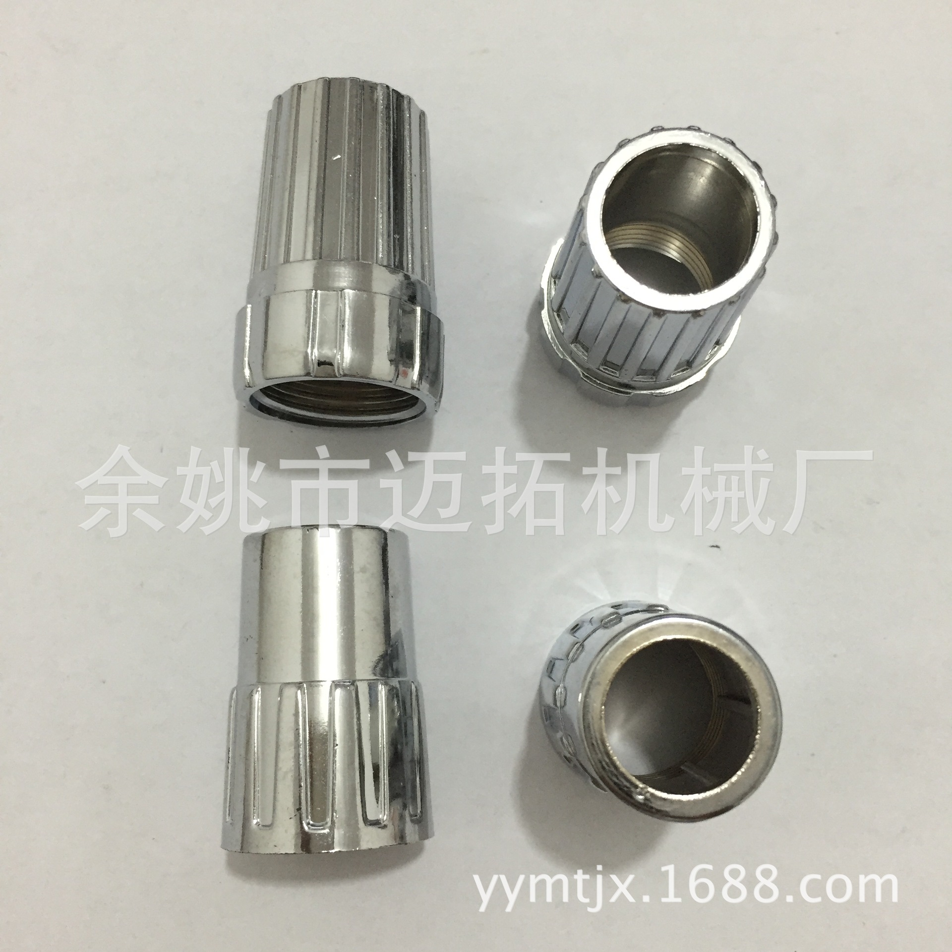 PVC shower pipe long nut pull sleeve core set 4-point white plastic plumbing nut accessories for export Application Scenario