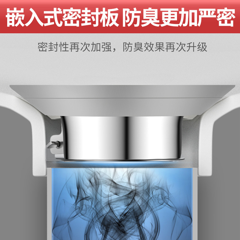 Toilet odor prevention and clogging device 304 stainless steel squat toilet odor prevention and clogging wonder, toilet bowl, bathroom squat toilet cover Specification drawing