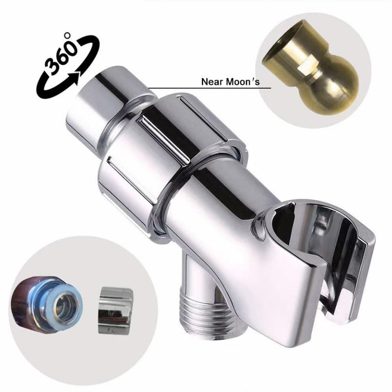 Cross-border shower hand-held showerhead fixed base, American bracket, shower head accessories, copper ball seat, crossbar hanging frame full figure