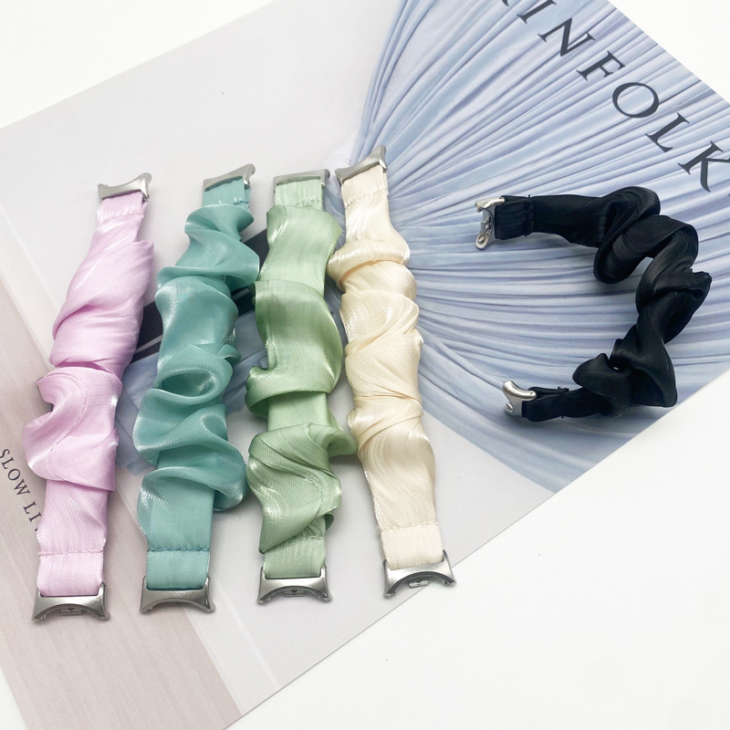 The new model is suitable for the Xiaomi 9/8 band iwatch, featuring a narrow single-loop band in a solid color with a glossy hairline Application Scenario