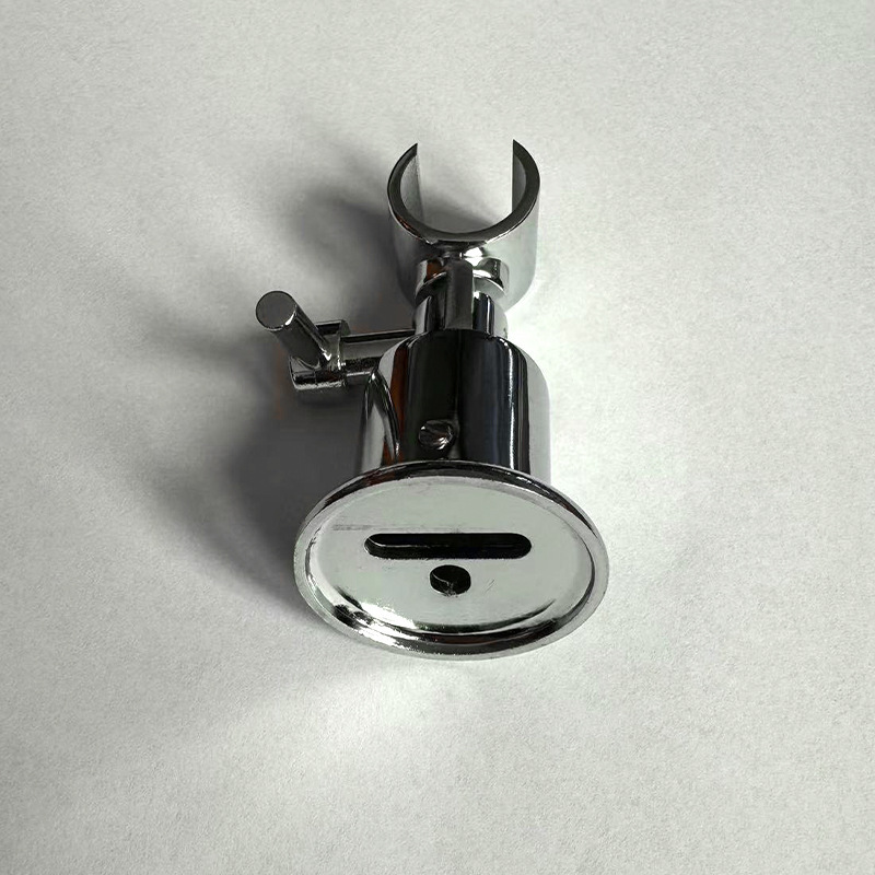 The manufacturer supplies zinc alloy showerhead brackets with 180-degree adjustable hand-held showerhead bases and wall-fixed showerhead brackets Specification drawing