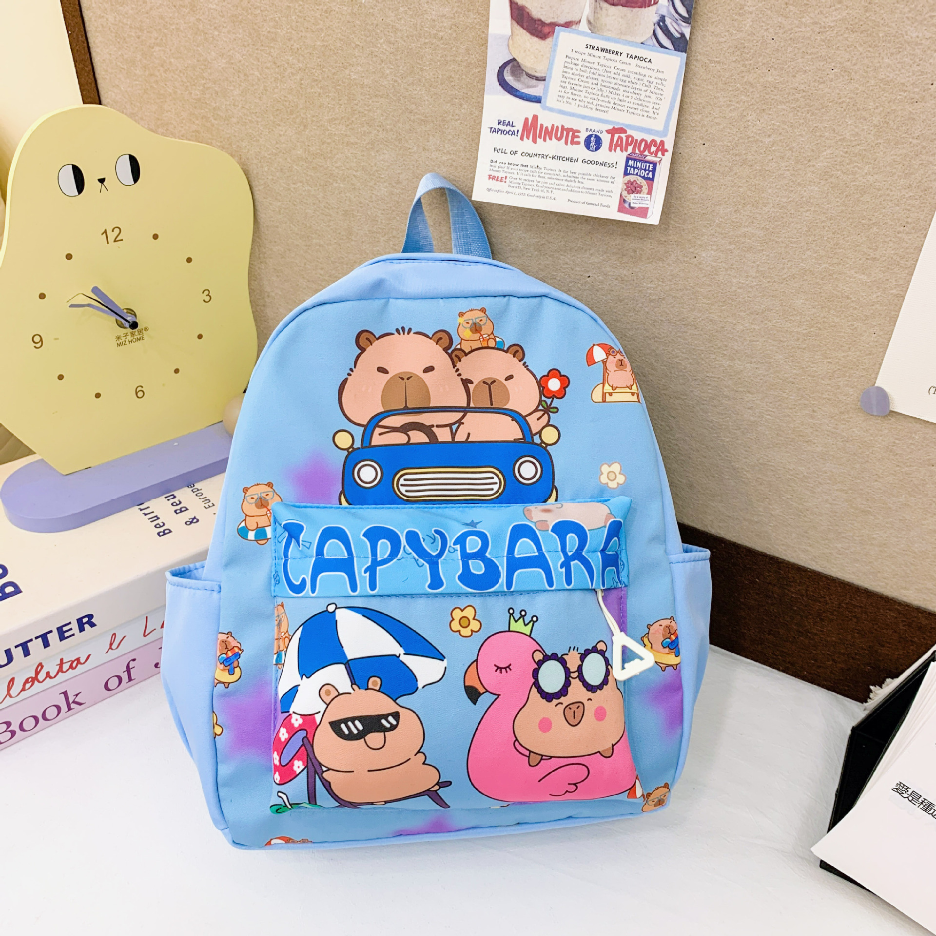 Fashionable kindergarten cute cartoon backpack, Kapibala popular small schoolbag new style, 3-6 years old children's shoulder trend Application Scenario