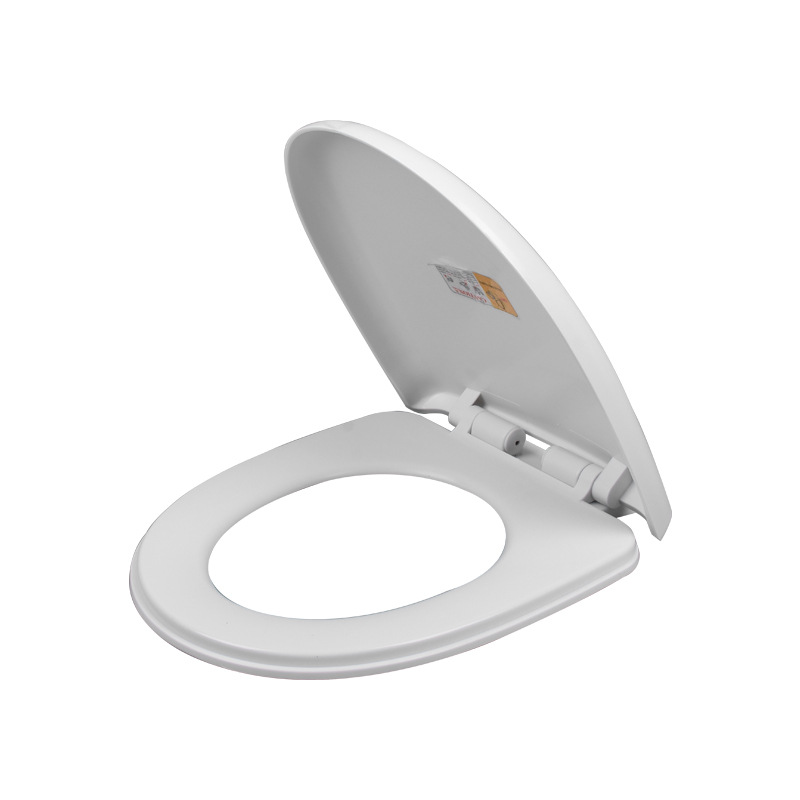 Thickened household toilet seat cover, slow-lowering toilet seat cover, old-fashioned UVO type toilet seat cover accessory, bottom installation Item Picture