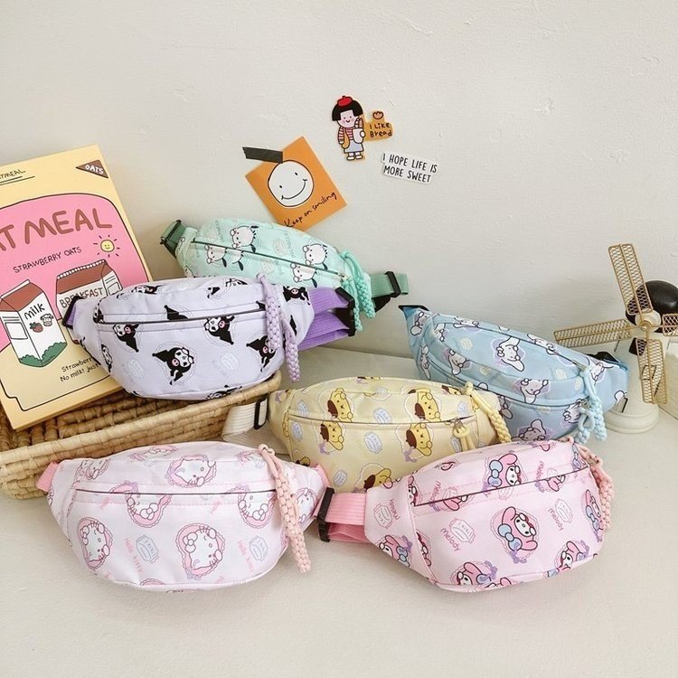 New cartoon children's chest bag, cute kindergarten schoolbag, fashionable children's crossbody waist bag, snack toy single-shoulder bag full figure