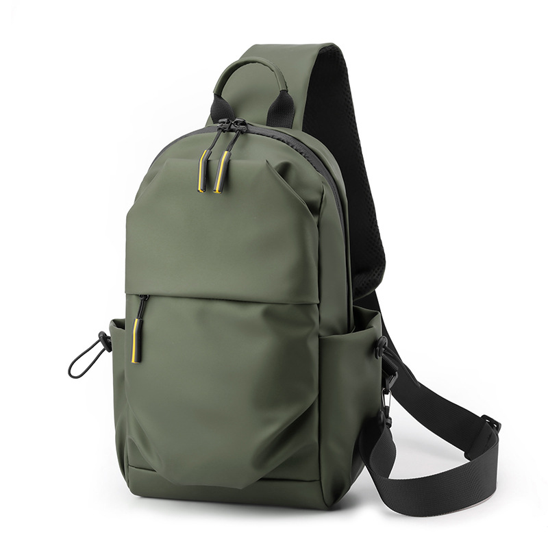Men's crossbody BAG, casual waterproof Oxford fabric single-shoulder small backpack, Korean trend chest bag, large capacity bag Application Scenario