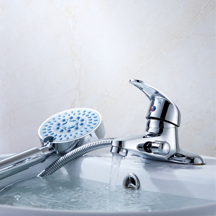 Copper-edge dual-purpose washbasin faucet, dual-purpose multi-functional faucet, shower head faucet manufacturer wholesale details Picture