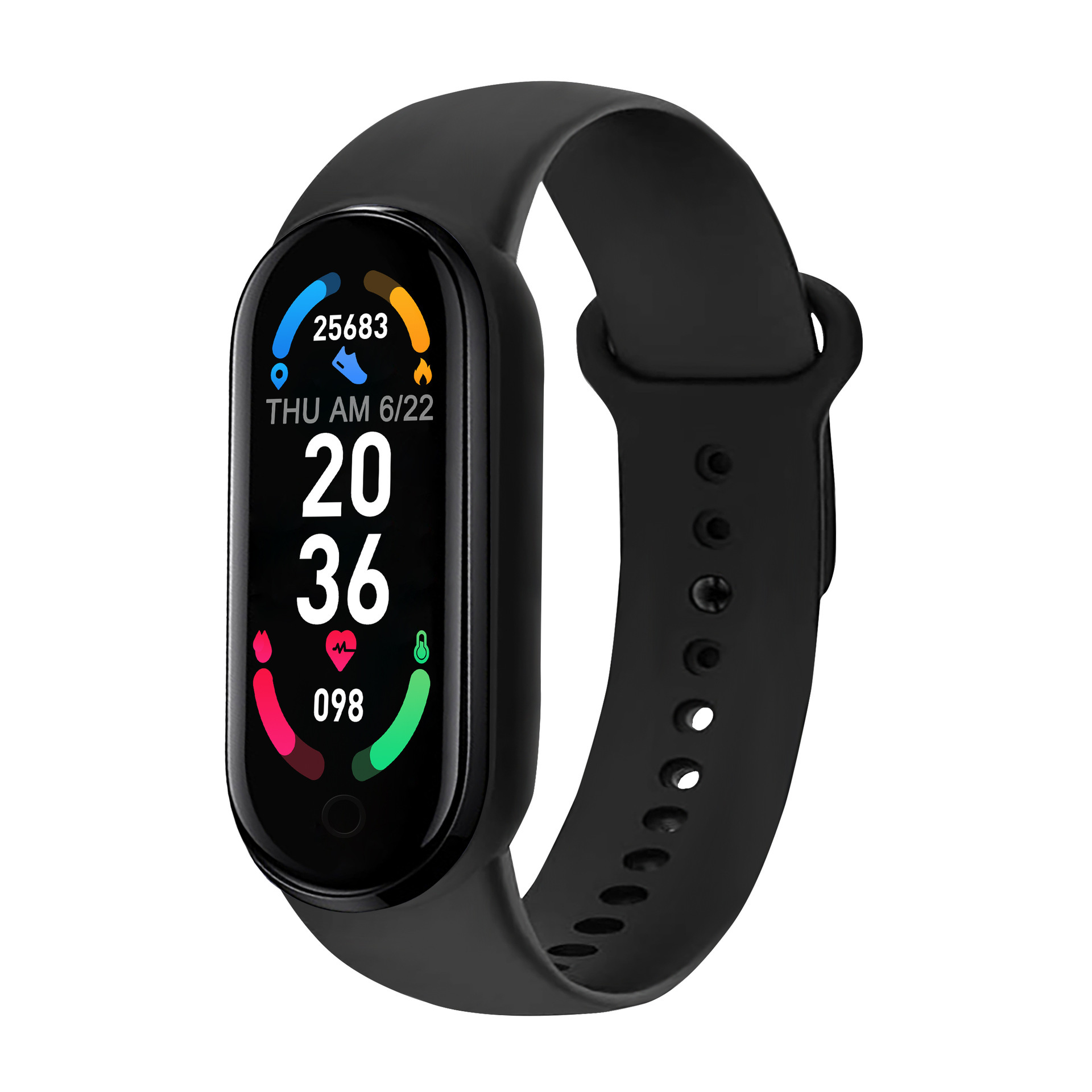 M6 waterproof smart bracelet NFC access control, exercise step count, heart rate, blood pressure, blood oxygen, incoming call, information reminder, nfc exercise Item Picture