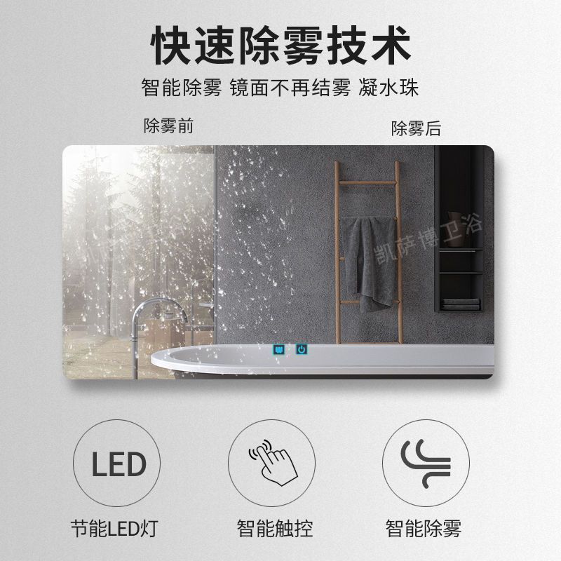 Modern and simple bathroom cabinet combination processing, large-sized bathroom dressing table basin cabinet, makeup intelligent mirror cabinet set Application Scenario