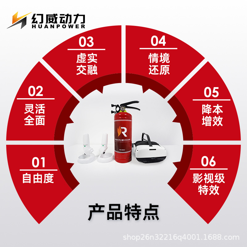 VR portable fire extinguisher training machine, emergency simulation device, fire experience all-in-one machine, drill vr equipment details Picture