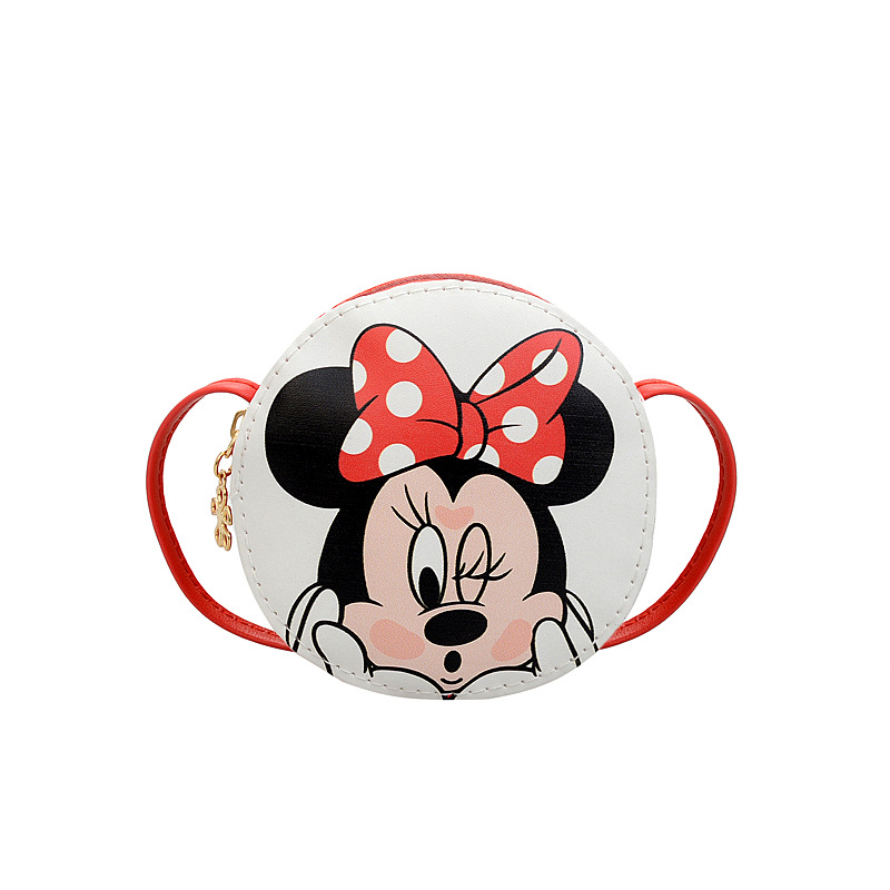 2022 New Korean-style children's bag, trendy single-shoulder small round bag, cartoon and anime baby coin purse, girls' crossbody bag Item Picture