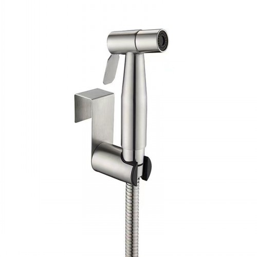 Household spray gun toilet companion, water booster, feminine wash, no-press high-pressure stainless steel toilet seat set faucet full figure
